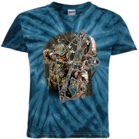 Compound Bow And Arrow Hunter Kids Tie-Dye T-Shirt