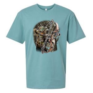 Compound Bow And Arrow Hunter Sueded Cloud Jersey T-Shirt