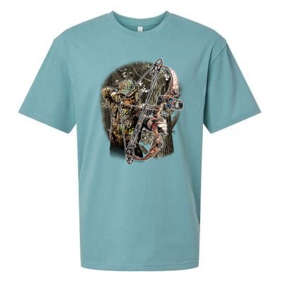 Compound Bow And Arrow Hunter Sueded Cloud Jersey T-Shirt