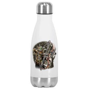 Compound Bow And Arrow Hunter Stainless Steel Insulated Water Bottle