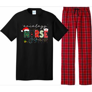 Christmas Oncology Nurse Funny Gift For Nursing Student Gift Pajama Set