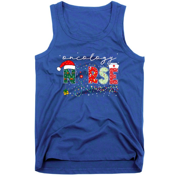 Christmas Oncology Nurse Funny Gift For Nursing Student Gift Tank Top