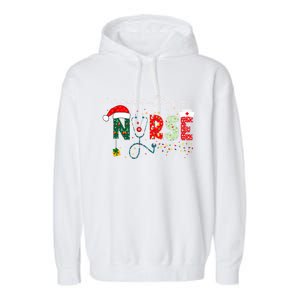 Christmas Oncology Nurse Funny Gift For Nursing Student Gift Garment-Dyed Fleece Hoodie