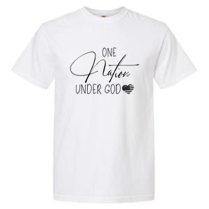 Cute One Nation Under God Usa Garment-Dyed Heavyweight T-Shirt