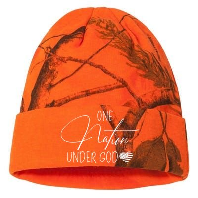 Cute One Nation Under God Usa Script Gift Kati Licensed 12" Camo Beanie