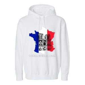 Cathedral Of Notre_ Dame Paris Garment-Dyed Fleece Hoodie