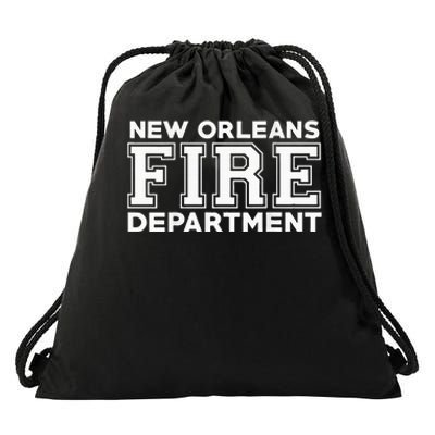 City Of New Orleans Fire Rescue Louisiana Fireman Drawstring Bag