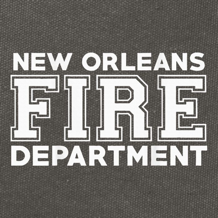 City Of New Orleans Fire Rescue Louisiana Fireman Cotton Canvas Backpack