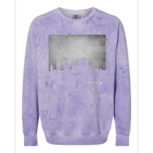 City Of New Orleans Louisiana Colorblast Crewneck Sweatshirt