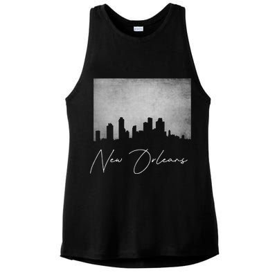 City Of New Orleans Louisiana Ladies PosiCharge Tri-Blend Wicking Tank