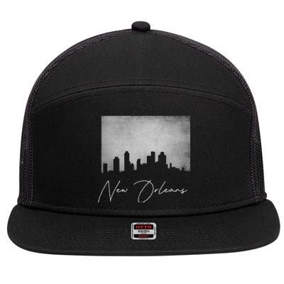 City Of New Orleans Louisiana 7 Panel Mesh Trucker Snapback Hat