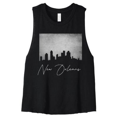 City Of New Orleans Louisiana Women's Racerback Cropped Tank