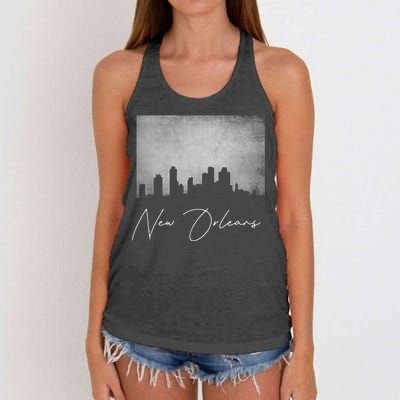 City Of New Orleans Louisiana Women's Knotted Racerback Tank