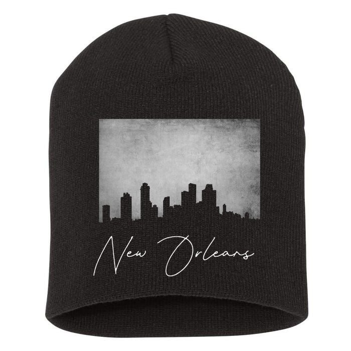 City Of New Orleans Louisiana Short Acrylic Beanie