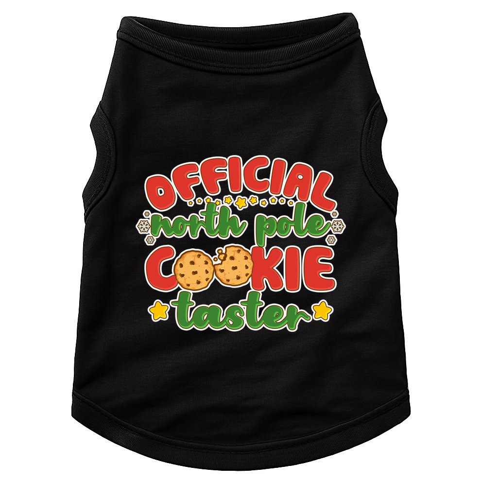 Christmas Official North Pole Cookie Taster Doggie Tank