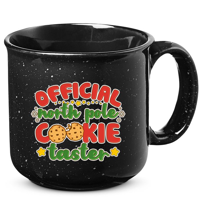 Christmas Official North Pole Cookie Taster 15oz Campfire Ceramic Mug