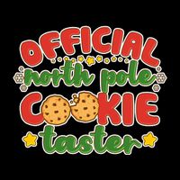 Christmas Official North Pole Cookie Taster Drawstring Bag
