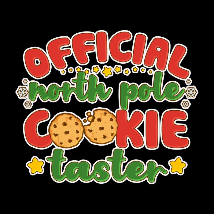 Christmas Official North Pole Cookie Taster Drawstring Bag