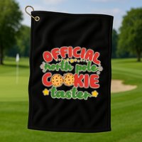 Christmas Official North Pole Cookie Taster Golf Towel