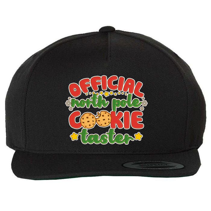 Christmas Official North Pole Cookie Taster Wool Snapback Cap