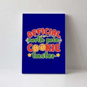 Christmas Official North Pole Cookie Taster Canvas