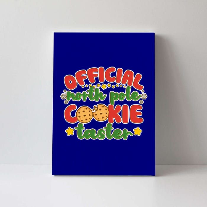 Christmas Official North Pole Cookie Taster Canvas