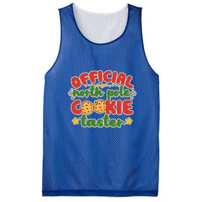 Christmas Official North Pole Cookie Taster Mesh Reversible Basketball Jersey Tank