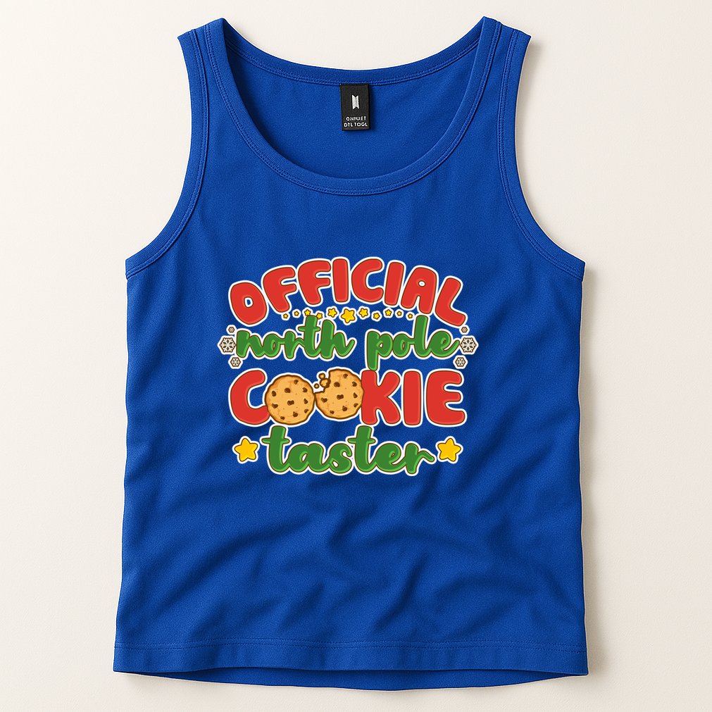 Christmas Official North Pole Cookie Taster Tank Top