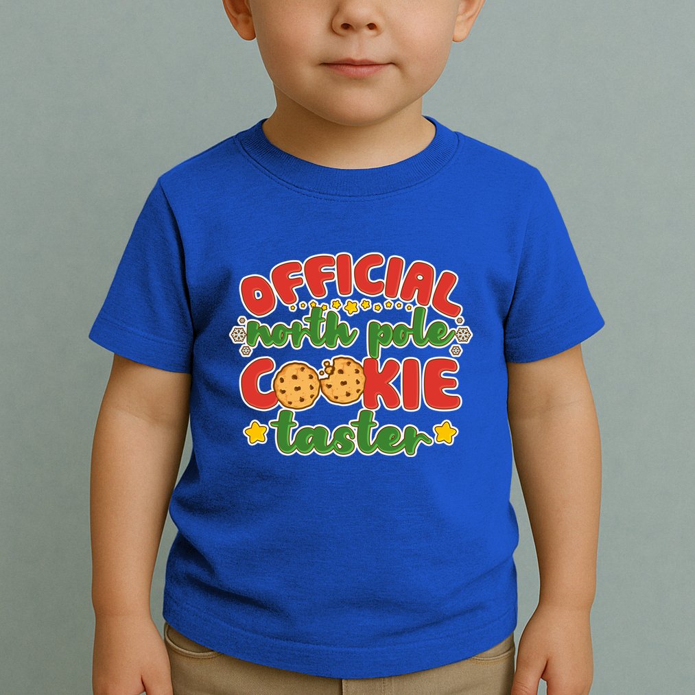 Christmas Official North Pole Cookie Taster Toddler T-Shirt