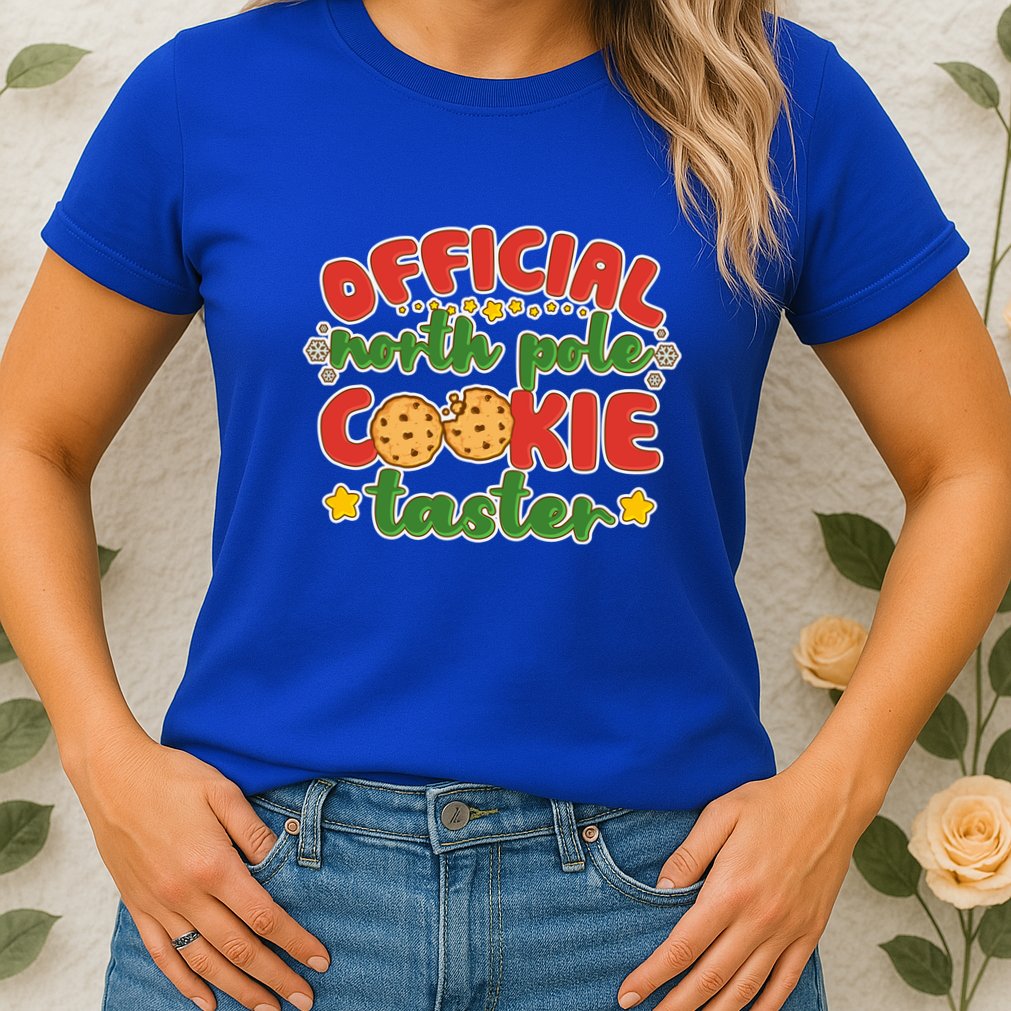 Christmas Official North Pole Cookie Taster Womens T-Shirt
