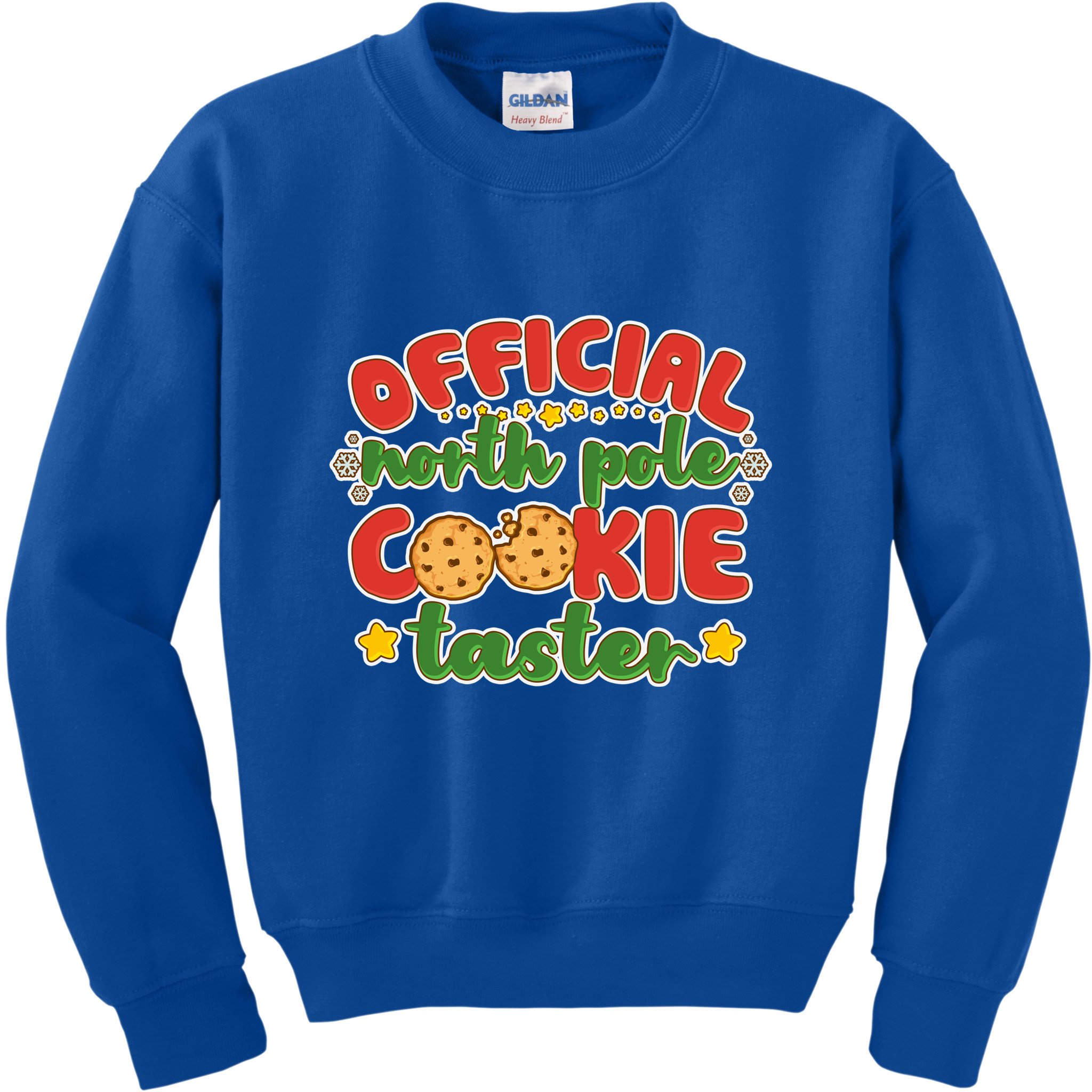 Christmas Official North Pole Cookie Taster Kids Sweatshirt
