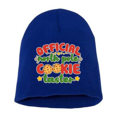 Christmas Official North Pole Cookie Taster Short Acrylic Beanie