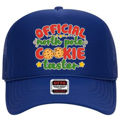 Christmas Official North Pole Cookie Taster High Crown Mesh Back Trucker Hat