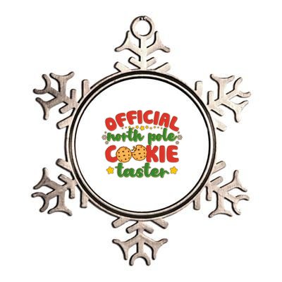 Christmas Official North Pole Cookie Taster Metallic Star Ornament