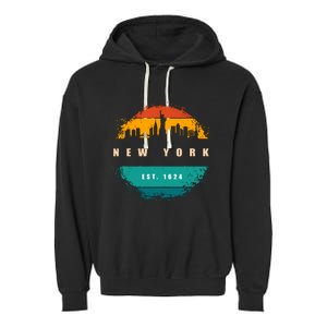 City Of New York Garment-Dyed Fleece Hoodie