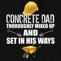 Concrete Dad Mixed Up And Set In His Ways Ladies PosiCharge Tri-Blend Wicking Tank