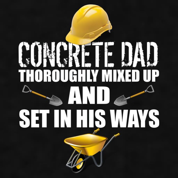Concrete Dad Mixed Up And Set In His Ways Ladies PosiCharge Tri-Blend Wicking Tank