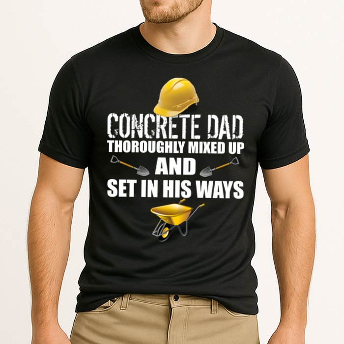 Concrete Dad Mixed Up And Set In His Ways Performance Shirt