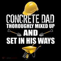 Concrete Dad Mixed Up And Set In His Ways Full-Length Apron With Pockets