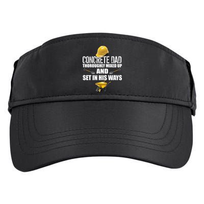 Concrete Dad Mixed Up And Set In His Ways Adult Drive Performance Visor