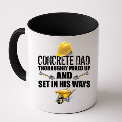Concrete Dad Mixed Up And Set In His Ways Mug