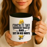 Concrete Dad Mixed Up And Set In His Ways Mug