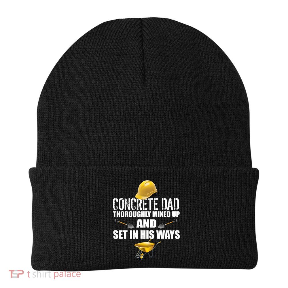Concrete Dad Mixed Up And Set In His Ways Beanie