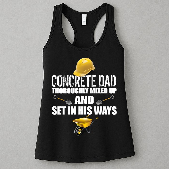 Concrete Dad Mixed Up And Set In His Ways Womens Tank Top