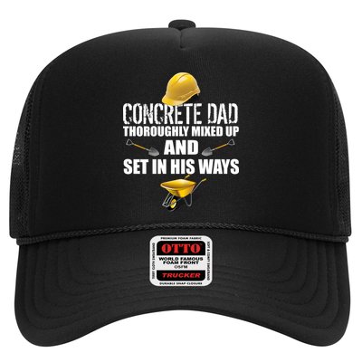 Concrete Dad Mixed Up And Set In His Ways Trucker Hat