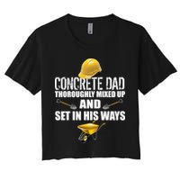 Concrete Dad Mixed Up And Set In His Ways Crop Top