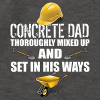 Concrete Dad Mixed Up And Set In His Ways Vector Backpack