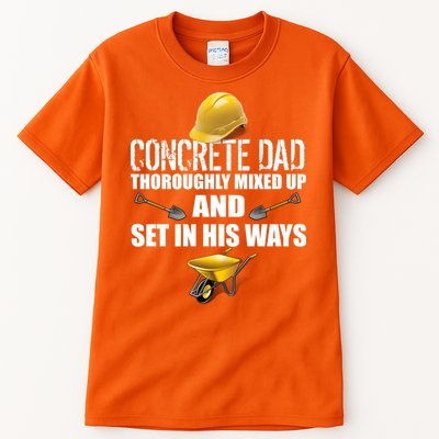Concrete Dad Mixed Up And Set In His Ways Tall T-Shirt