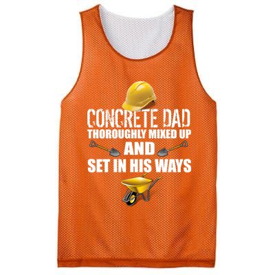 Concrete Dad Mixed Up And Set In His Ways Mesh Reversible Basketball Jersey Tank
