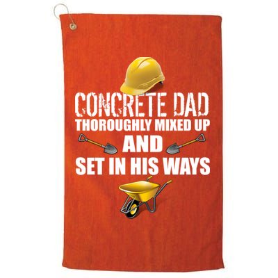 Concrete Dad Mixed Up And Set In His Ways Golf Towel